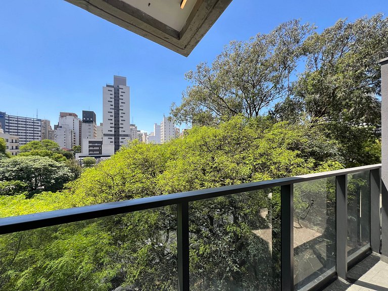 Espaçoso Studio Metro Paraiso Vista Incrivel