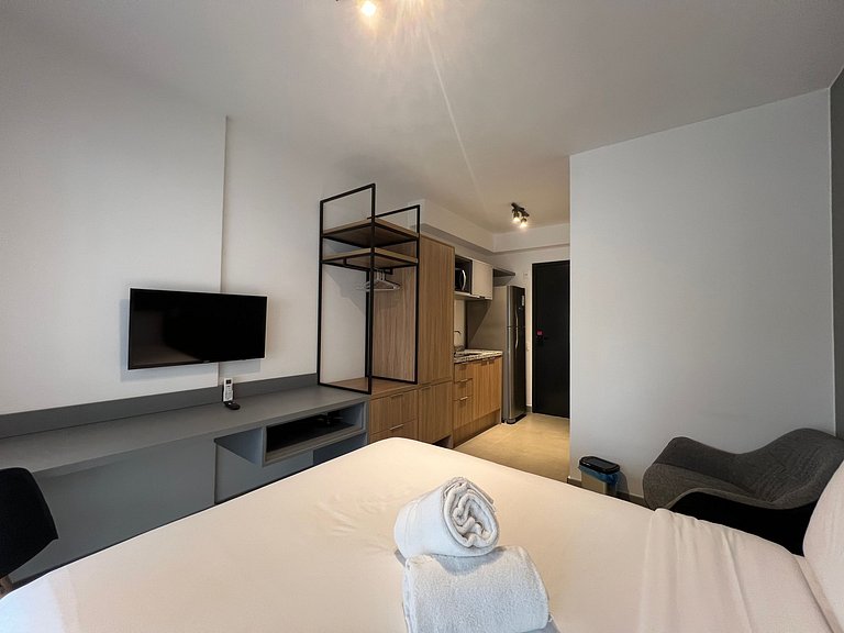 Aconchegante Studio Moema com AC/WF