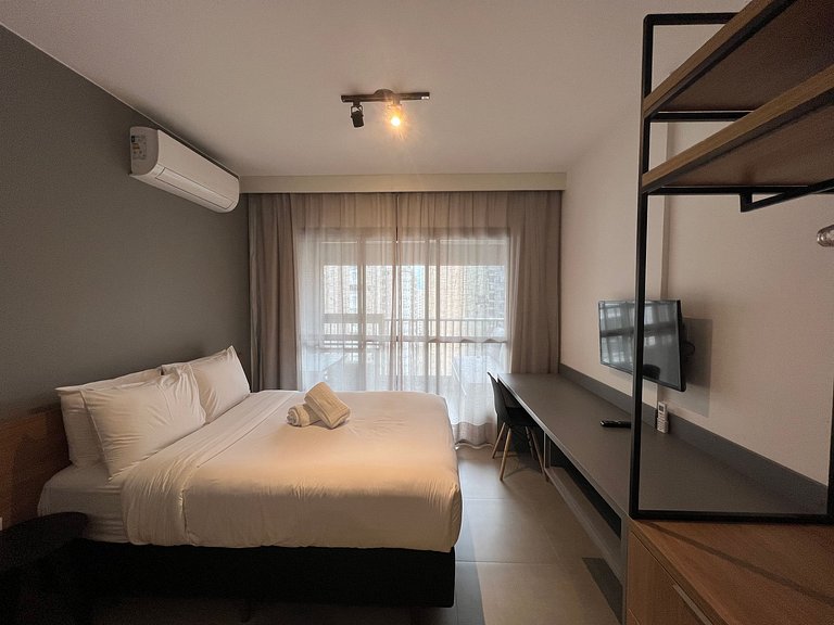 Aconchegante Studio Moema com AC/WF