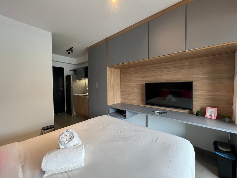 Maravilhoso Studio Moema com AC/WF