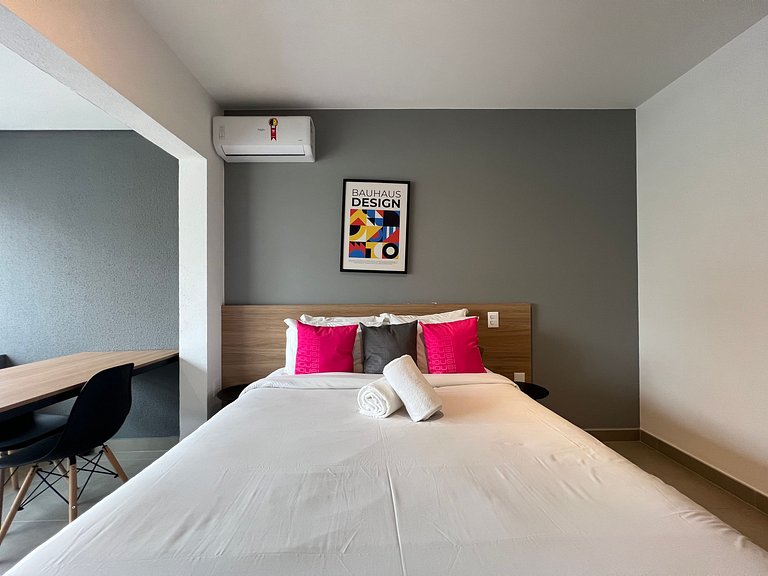 Maravilhoso Studio Moema com AC/WF