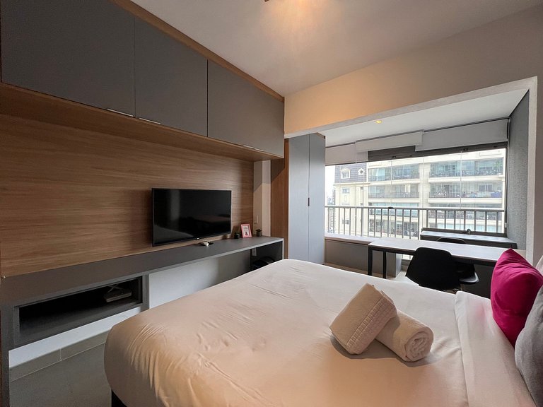 Maravilhoso Studio Moema com AC/WF