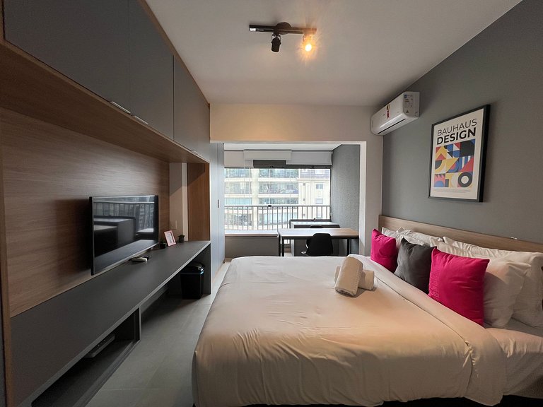 Maravilhoso Studio Moema com AC/WF