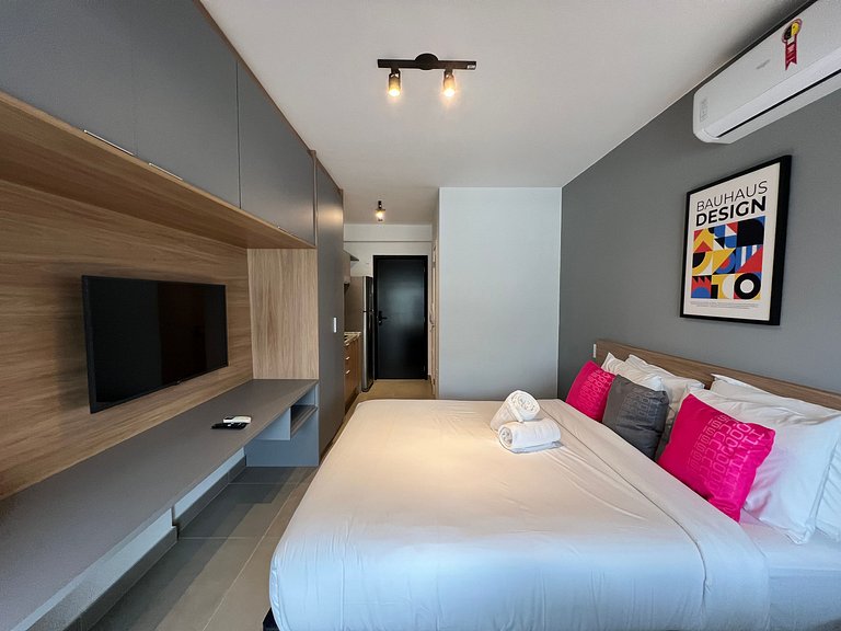 Maravilhoso Studio Moema com AC/WF