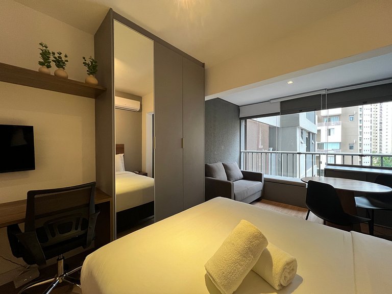 Maravilhoso Studio Moema com AC/WF