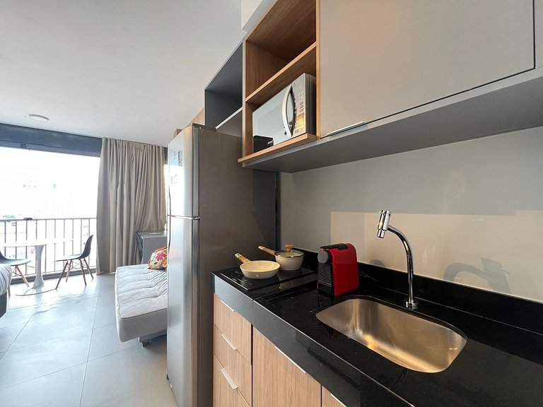 Espaçoso Studio Metro Vl Mariana com Ac/Wf