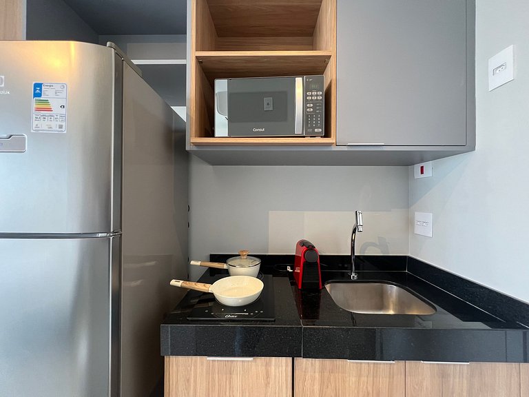 Espaçoso Studio Metro Vl Mariana com Ac/Wf