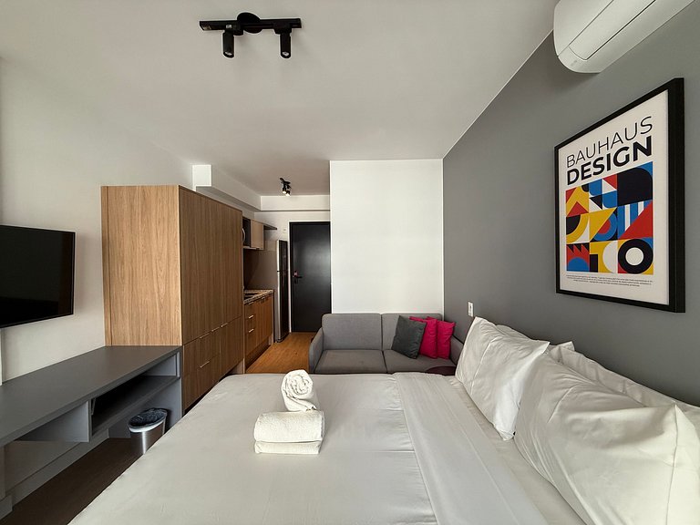 Maravilhoso Studio Moema com AC/WF