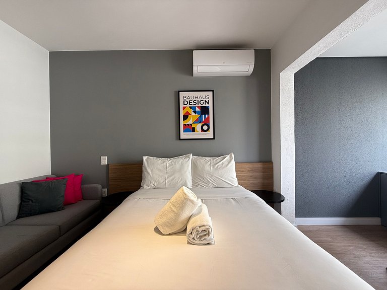 Maravilhoso Studio Moema com AC/WF