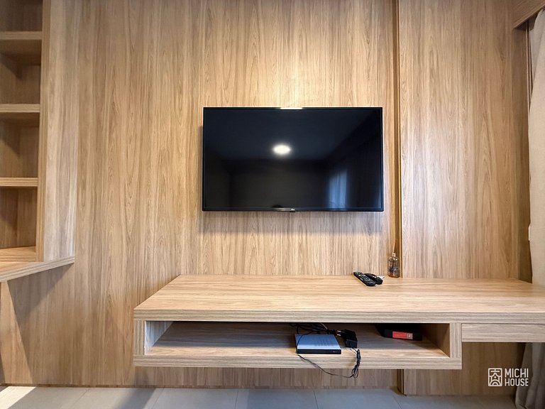 Moderno Flat Executivo • Alphaville • Ar • Wifi