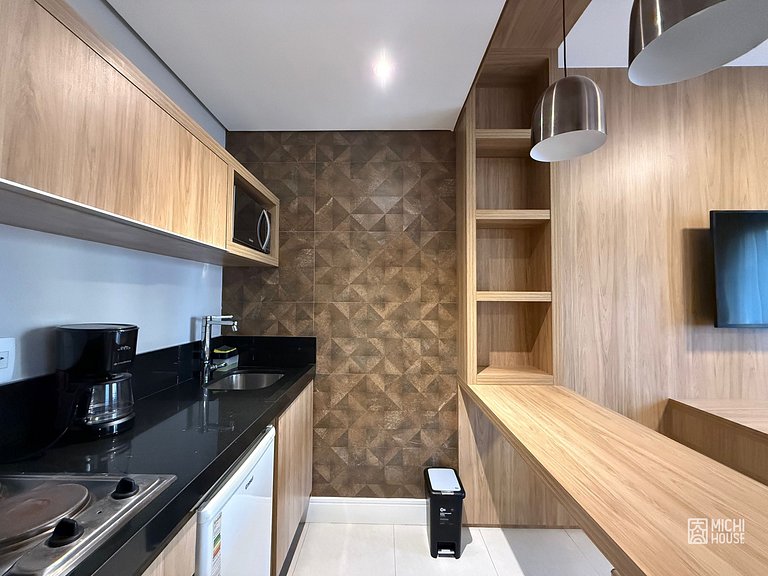 Moderno Flat Executivo • Alphaville • Ar • Wifi