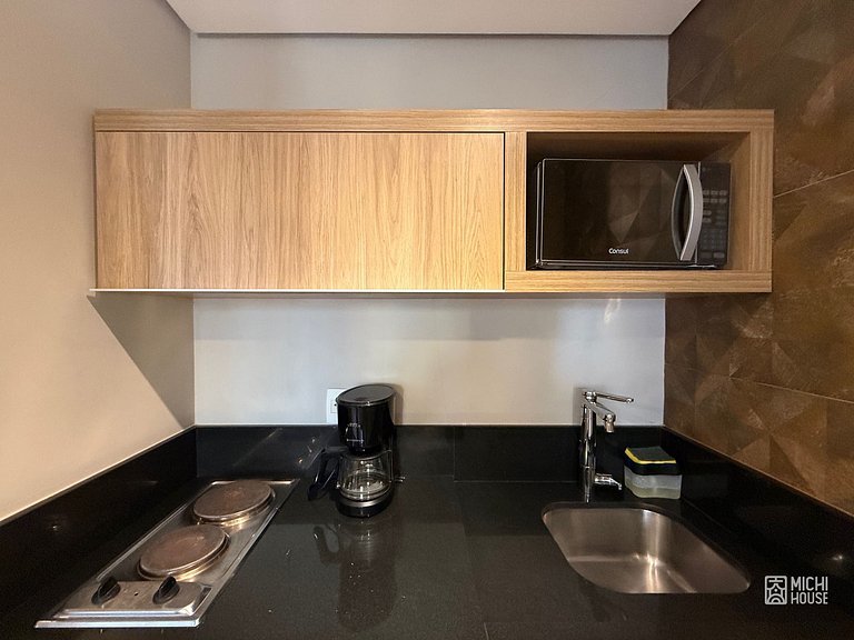 Moderno Flat Executivo • Alphaville • Ar • Wifi