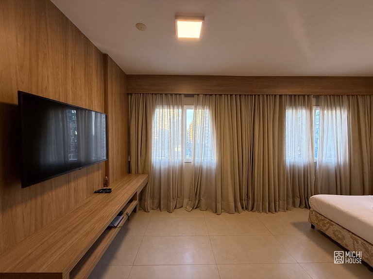 Moderno Flat Executivo • Alphaville • Ar • Wifi
