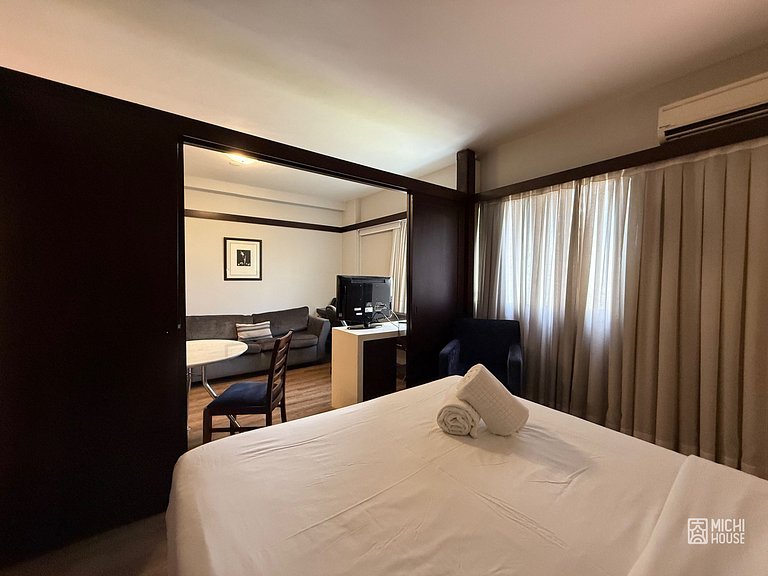 Apartamento Executivo em Alphaville • Praticidade