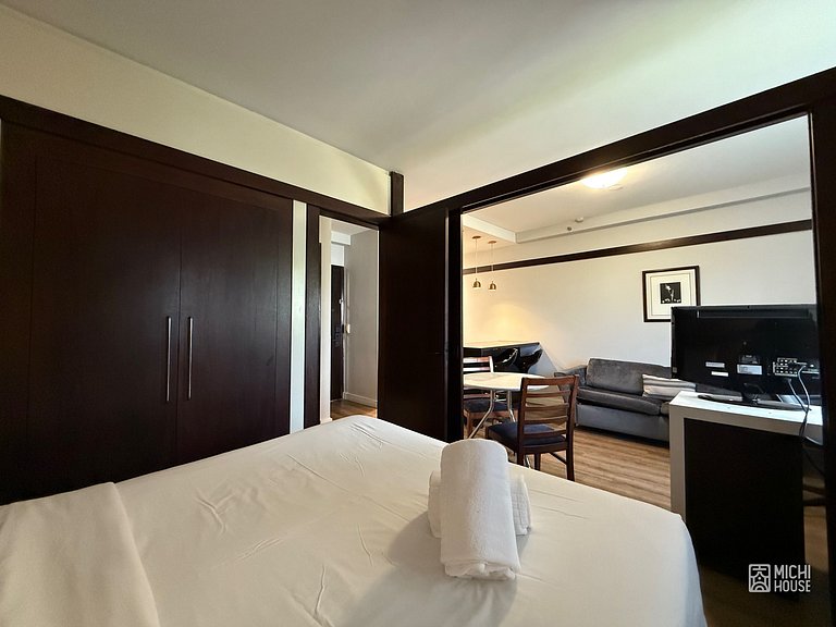 Apartamento Executivo em Alphaville • Praticidade