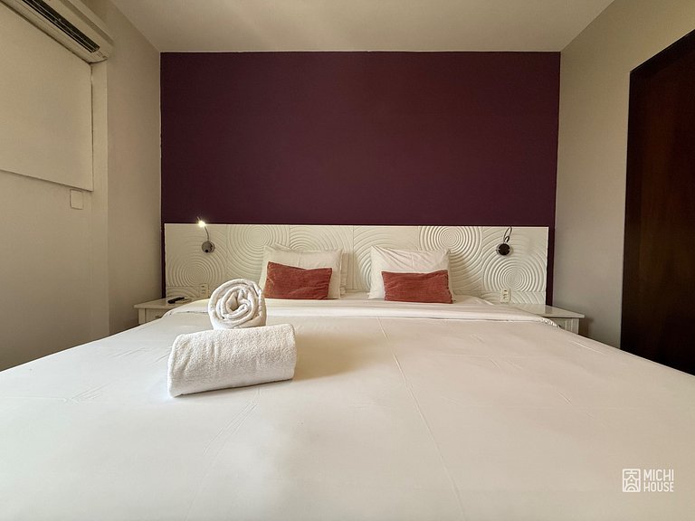 Flat Exclusivo em Alphaville • Centro • Ar • Wifi