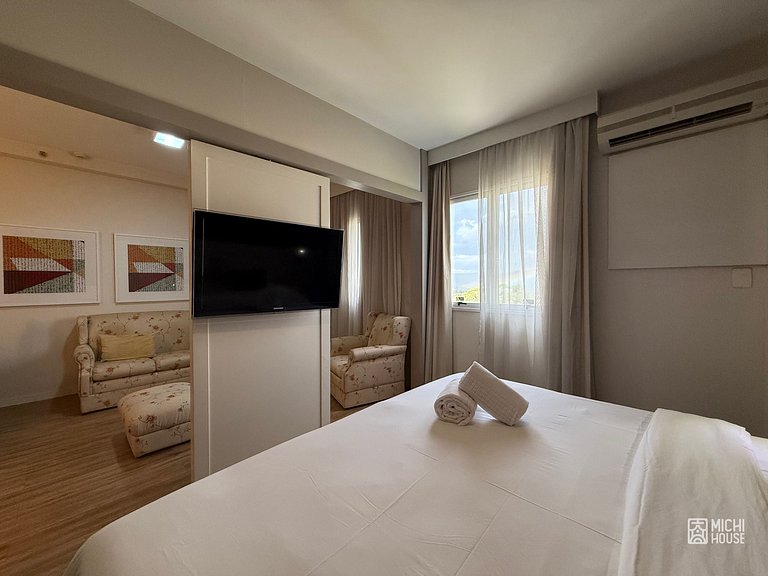Flat Exclusivo em Alphaville • Centro • Ar • Wifi