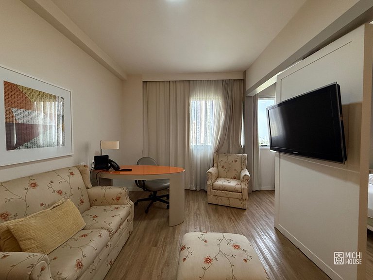 Flat Exclusivo em Alphaville • Centro • Ar • Wifi