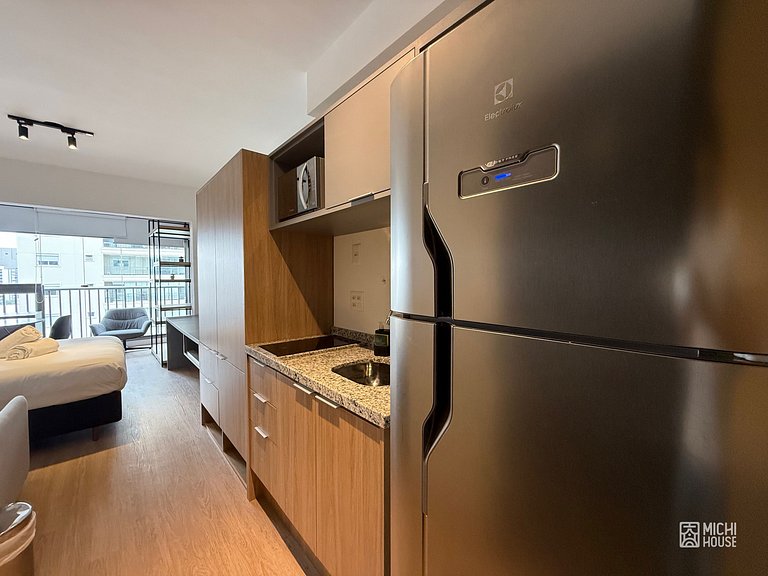 Maravilhoso Studio Moema Av Ibirapuera com Ac/Wifi