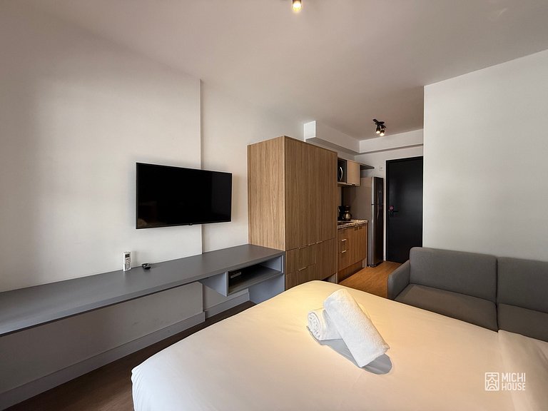 Maravilhoso Studio Moema Av Ibirapuera com Ac/Wifi