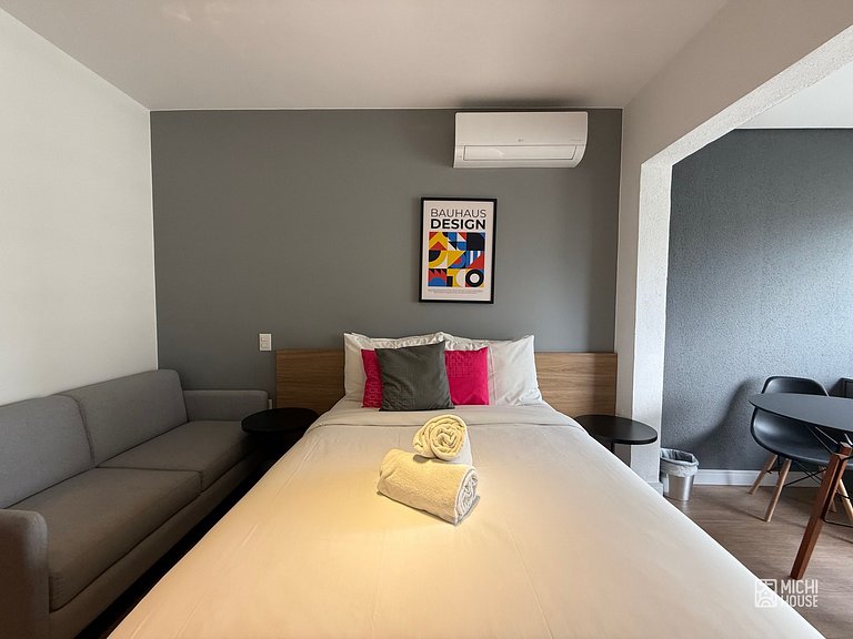 Maravilhoso Studio Moema Av Ibirapuera com Ac/Wifi