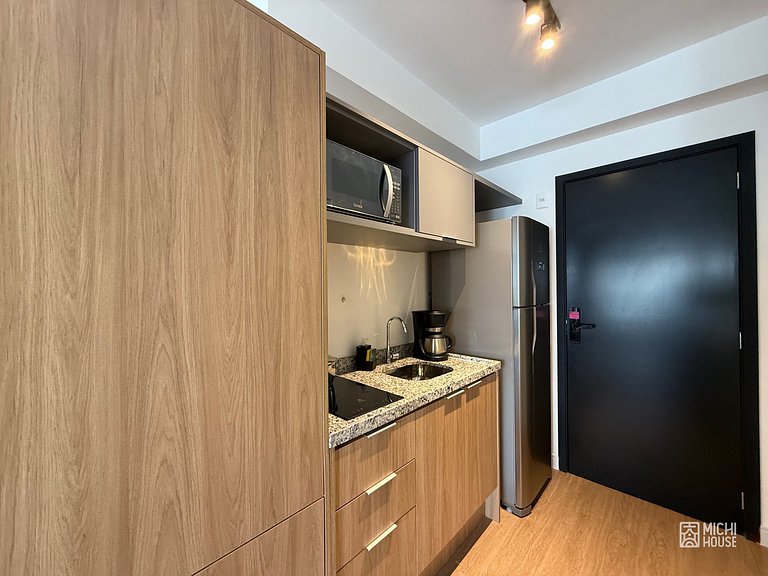 Maravilhoso Studio Moema Av Ibirapuera com Ac/Wifi
