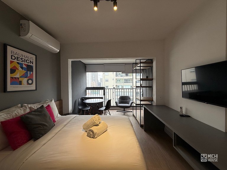 Maravilhoso Studio Moema Av Ibirapuera com Ac/Wifi