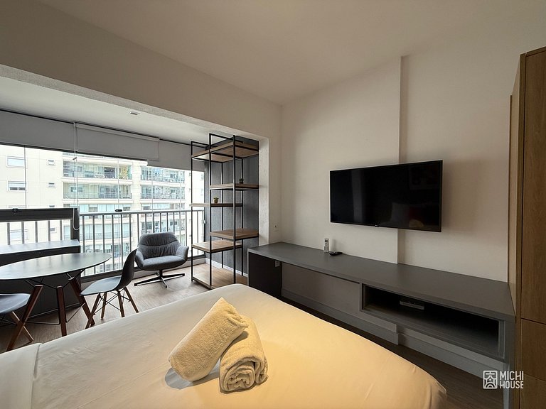 Maravilhoso Studio Moema Av Ibirapuera com Ac/Wifi