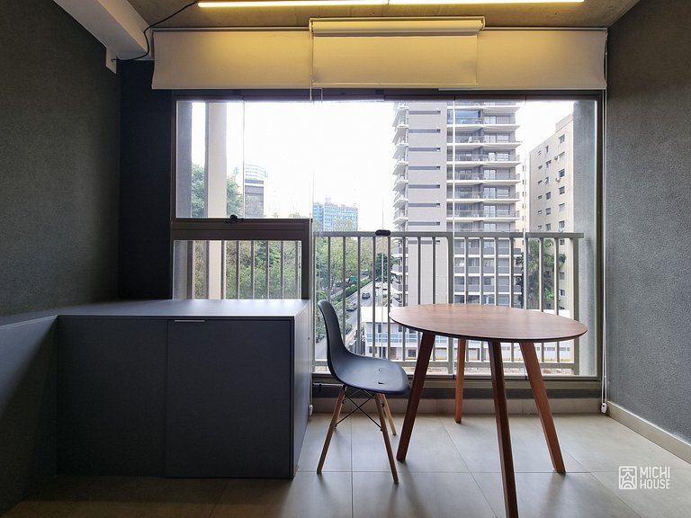 Estiloso Studio Jardins/Rebouças/HC com Ar/Wifi