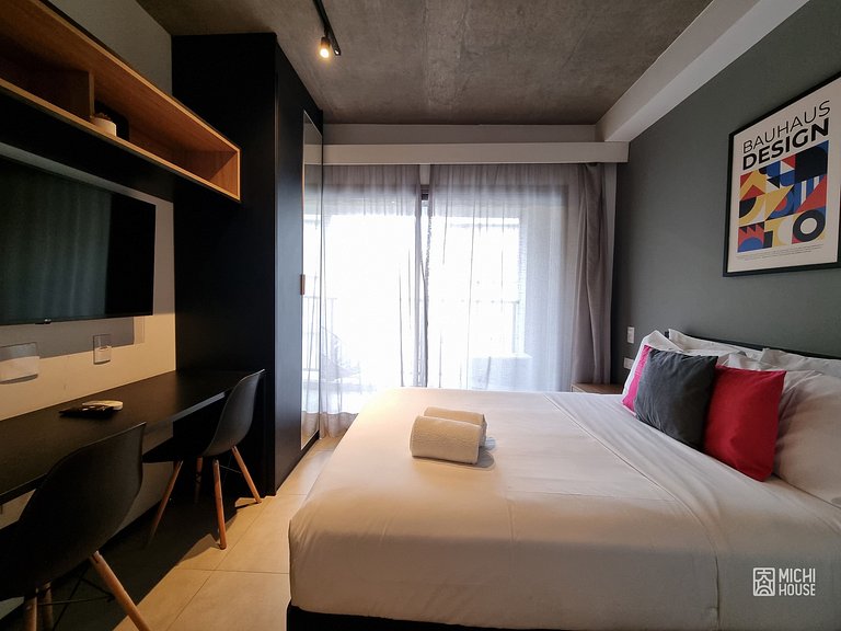 Maravilhoso Studio Jardins/Rebouças/HC com Ar/Wifi