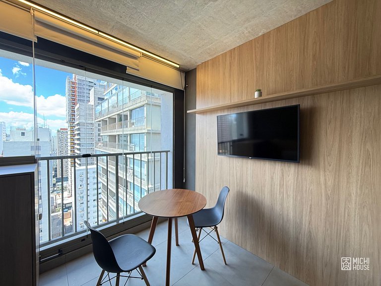 Descolado Studio Jardins/Rebouças/HC com Ar/Wifi
