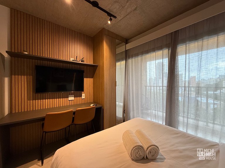 Perfeito Studio Metro Oscar Freire/HC com Wifi/Ar
