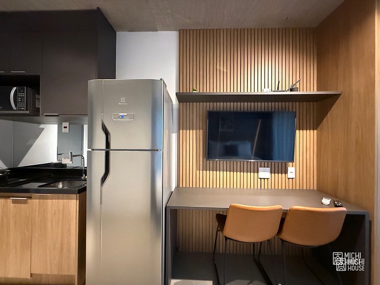 Perfeito Studio Metro Oscar Freire/HC com Wifi/Ar