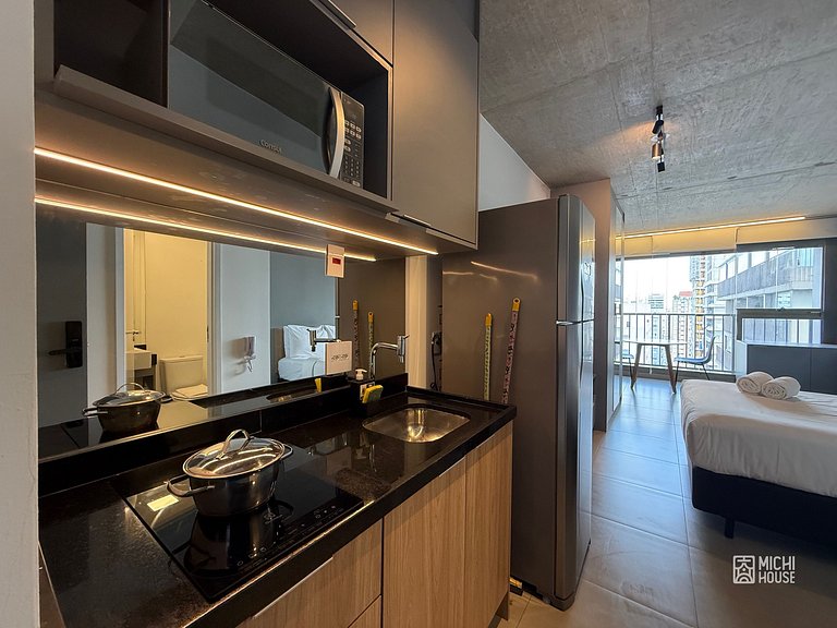 Incrivel Studio Metro Oscar Freire/HC com Wifi/Ar
