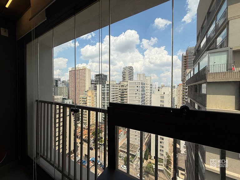 Incrivel Studio Metro Oscar Freire/HC com Wifi/Ar