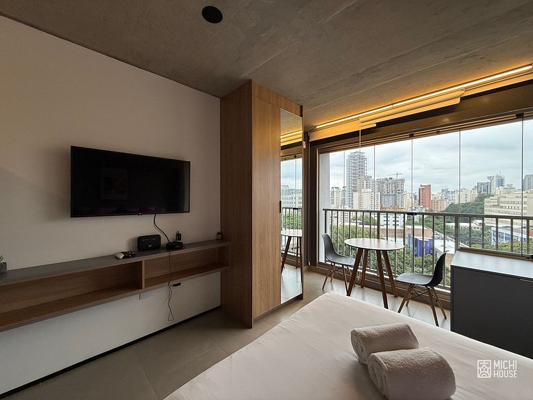 Perfeito Studio Metro Oscar Freire/HC com Wifi/Ar