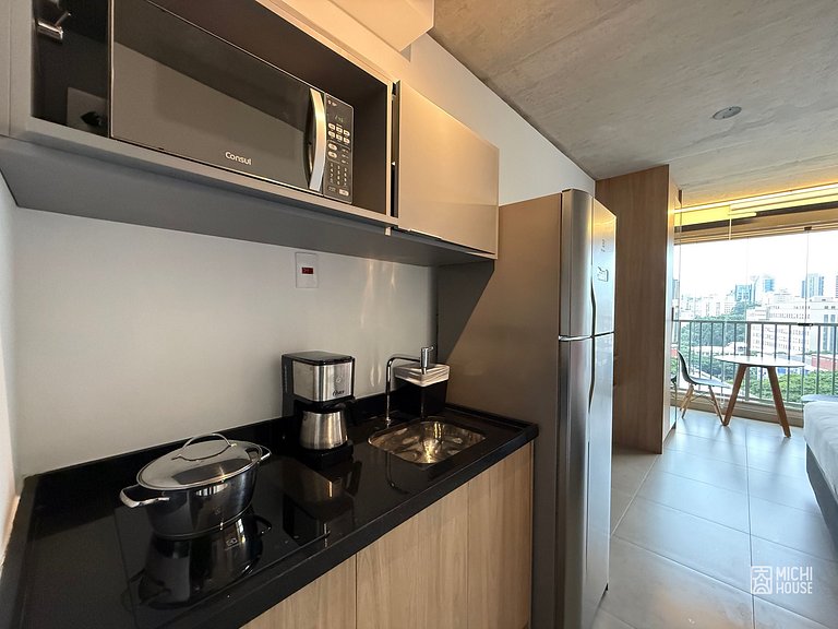 Perfeito Studio Metro Oscar Freire/HC com Wifi/Ar