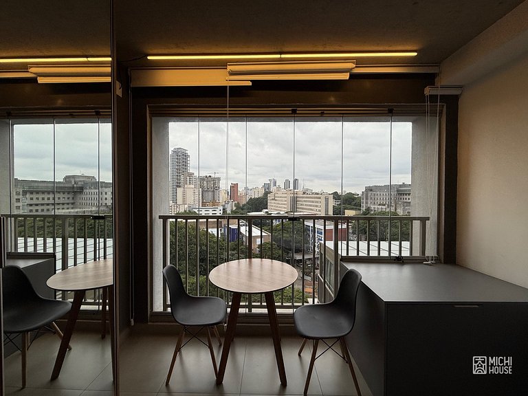 Perfeito Studio Metro Oscar Freire/HC com Wifi/Ar