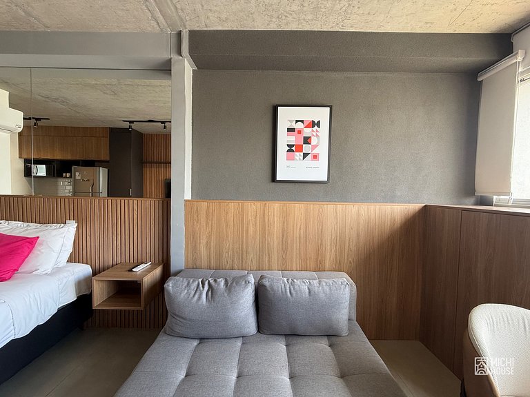 Magnifico Studio Jardins/Rebouças/HC com Ar/Wifi