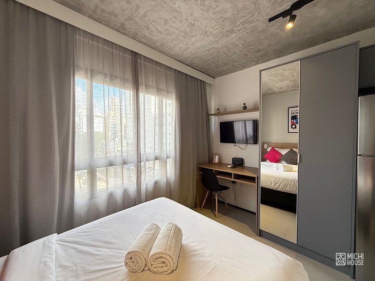 Maravilhoso Studio Jardins/Augusta Ar/Wifi