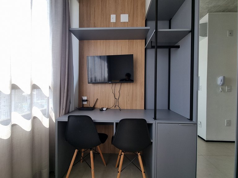 Magnifico Studio Metro Vl Mariana com Ar/Wifi