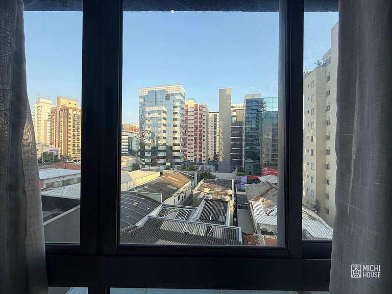 Espetacular Studio Metro Paraiso com Coworking