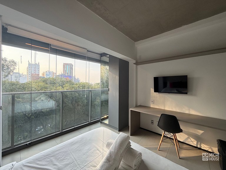 Lindo Studio Metro Paraiso com Ar/Wifi