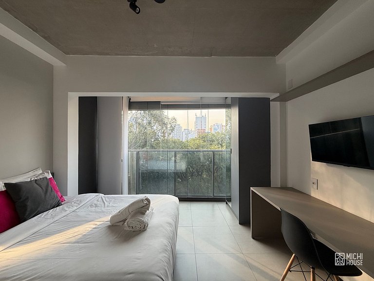 Lindo Studio Metro Paraiso com Ar/Wifi