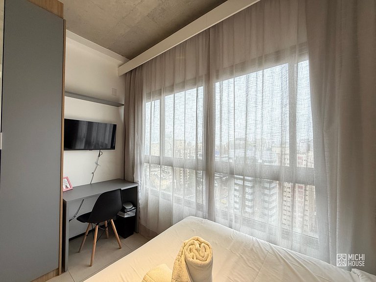 Maravilhoso Studio Metro Paraiso Coworking e Ar/Wf