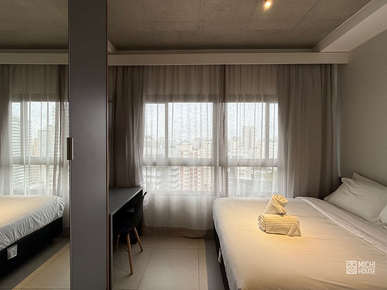 Maravilhoso Studio Metro Paraiso Coworking e Ar/Wf