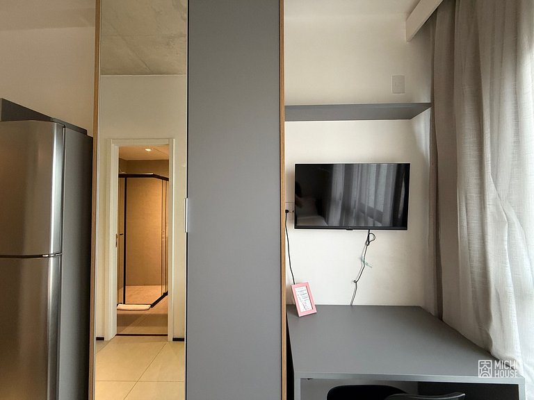 Maravilhoso Studio Metro Paraiso Coworking e Ar/Wf