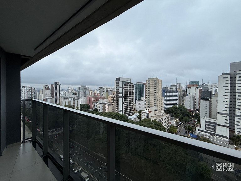 Espaçoso Studio Metro Paraiso Ar/Wifi Coworking