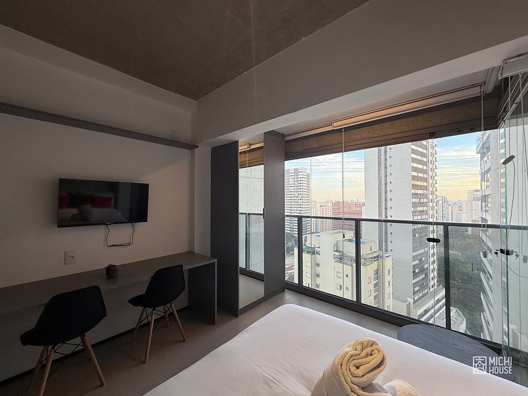 Maravilhoso Studio Metro Paraiso Vista Incrivel