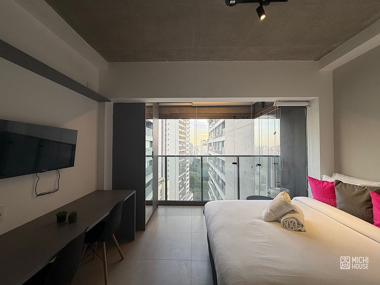Maravilhoso Studio Metro Paraiso Vista Incrivel